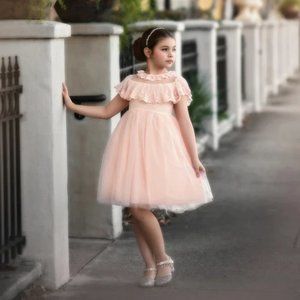 Trish Scully Giovanna dress in light pink